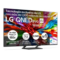 LG TV 75 QNED 4K MiniLED AI 144Hz, WebOS 25 y Dolby