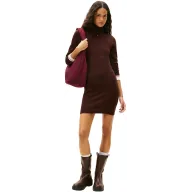 Vestido suéter para mujer Tommy Jeans en marrón y negro.