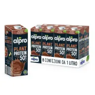Bebida Vegana de Soja con Chocolate Alpro 1L ×8 - Alta Proteína