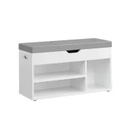 Banco VASAGLE con Cojín y 3 Compartimentos, Carga 150 kg