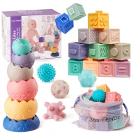 Set Sensorial de Silicona Montessori para 1 Año - 22 Piezas