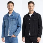 Chaqueta vaquera en azul y negro - Tallas XS a XXL