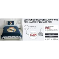 Edredón Oficial Real Madrid CF para Cama 90-105