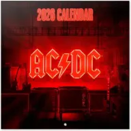AC DC Calendario de pared 30x30cm
