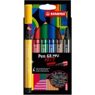 Rotuladores Stabilo premium punta biselada x6