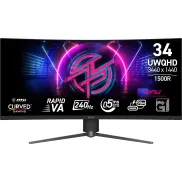 Monitor Gaming UWQHD 34" MSI MPG 346CQRXF 1500R
