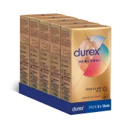Durex Real Feel: Pack de 60 Condones para Mayor Sensación