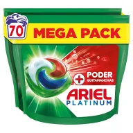 Detergente Líquido Cápsulas Ariel PODs Platinum - 70 Lavados