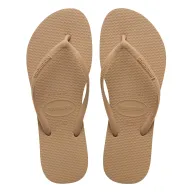 Flip flops dorados en rosa