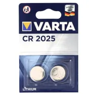 Pilas de botón Varta CR2025 de litio 3V - Blíster 2 unidades