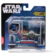 Figura Star Wars y Tie Fighter Gris Bizak 8 cm