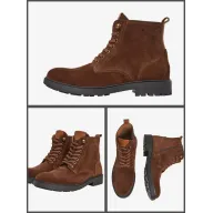 Botines de cuero con cordones Pepe Jeans FRED EARTH 40-45