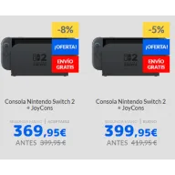 Nintendo Switch 2 reacondicionada desde 369,95€ en TODOCONSOLAS