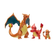 Figuras de Pokemon: Charizard, Charmeleon y Charmander
