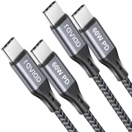 Cables RAVIAD USB C a USB C de 2 metros, 60 W en pack de 2