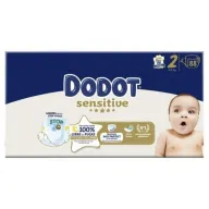 Dodot Sensitive Talla 2 - 88 Pañales, 0.18€ por unidad