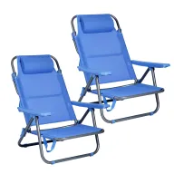 Sillas de Playa Plegables de Aluminio: Pack de 2 a 35,90€