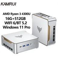 Mini PC KAMRUI P2 | 16GB RAM, AMD Ryzen 3, 4K Triple Pantalla