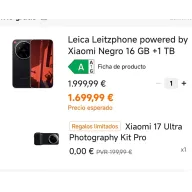 Leitzphone de LEICA: 16GB RAM, 1TB + Kit fotográfico Gratis