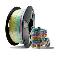 Filamento Degradado Arcoíris PLA Silk 1.75mm 1kg Doble Color