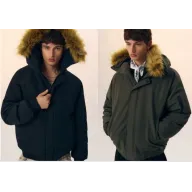 Chaquetón negro de invierno Housebrand por 17,99€ 