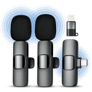 Microfono Lavalier Inalambrico para iPhone y Android USB-C