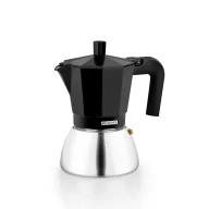 Cafetera Monix negra para inducción italiana