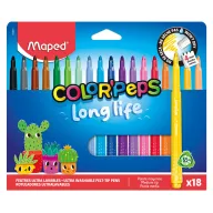 Rotuladores Pep's Long Life – 18 colores Maped