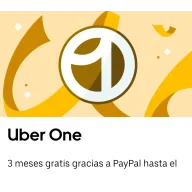 Obtén 3 meses gratis de Uber One al pagar con PayPal