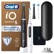 Pack de 2 cepillos Oral B iO serie 5 con funda y repuestos