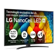 Televisor LG NanoCell 50" 4K modelo 50NANO81A6A