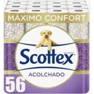Papel Higiénico Acolchado Scottex 56 Rollos