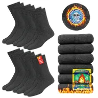 Calcetines de Invierno Calientes - Paquete de 6 Pares Unisex