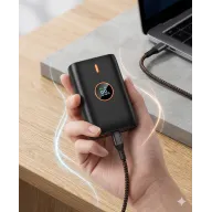 Batería Externa 10000mAh Carga Rápida con Pantalla LED