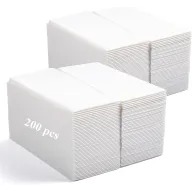 Servilletas Blancas de Papel Premium LEKOCH - 200 Pcs 43x30 cm