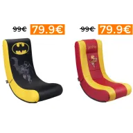 Silla gaming acolchada Harry Potter y Batman Rock'N'Seat Junior