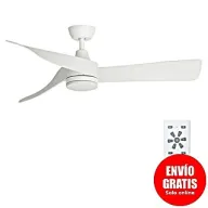 Ventilador de techo blanco Zeph de Arte Confort con luz cálida