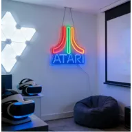Letrero Neón LED Atari – Mejora tu Setup Retro Premium