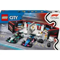 Garaje de F1 LEGO City 60444 con Coches Mercedes-AMG y Alpine