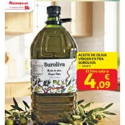 Aceite Suroliva Virgen Extra 5L en garrafa
