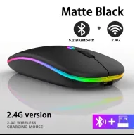 Ratón RGB recargable Bluetooth 2.4 GHz USB 1600DPI