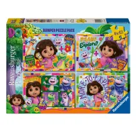 Puzzles de Dora Ravensburger - Pack de 4 para niños 4+