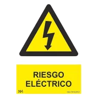 Señal Riesgo Eléctrico Adhesiva Normaluz RD35607 15x20cm Amarillo