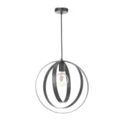 Lámpara YARA gris de techo, 1 luz, 22w, 110x38x38cm