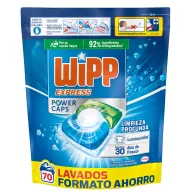 Wipp Express Power Caps: 140 lavados en 2 packs de 70