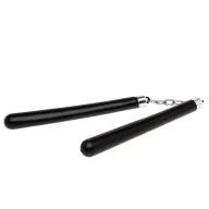 Ninja disfraz: nunchaku negro de 30 cm con cadena