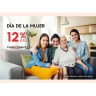 Día de la Mujer: 12% de descuento con cupón Mujer12