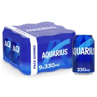 AQUARIUS Limón Latas 330 ml Pack de 9 (0,69€/lata)