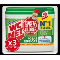 Cápsulas de WC Net para Fosas Sépticas (60 unidades)