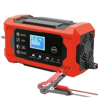 Cargador 12V 6A para batería de coche y motocicleta.